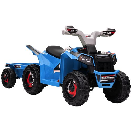 Electric Quad Bike with Back Trailer 6V Kids Ride On ATV