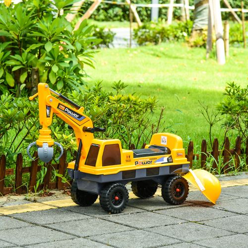 2 in 1 Ride on Excavator Digger Music Light for 2-3 Years